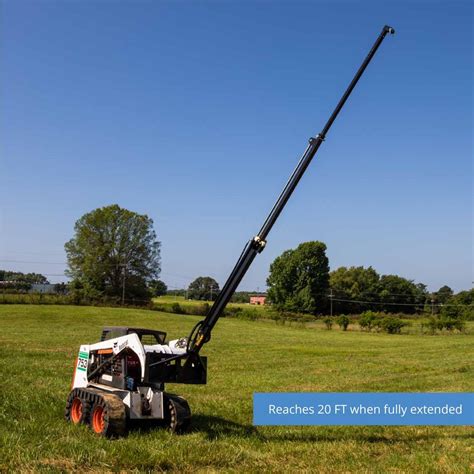 extendable boom skid steer|skid steer telescopic boom attachment.